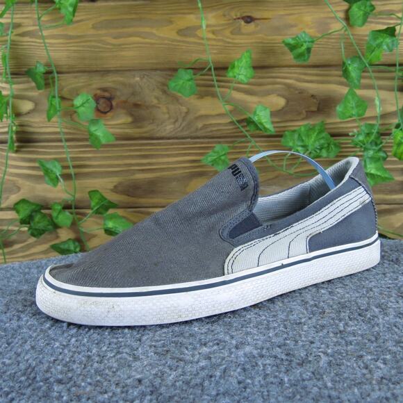 Puma Men's Slip-On Gray Fabric‎ Size 7 Medium Used 2025 - Picture 1 of 6